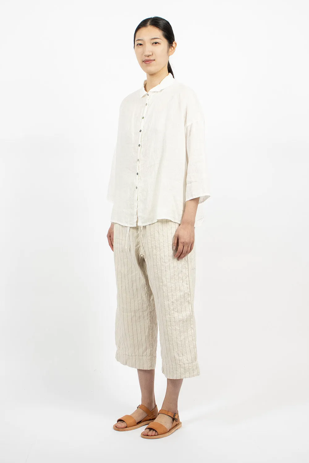 23_251 Pinstripe W&S Trousers Natural