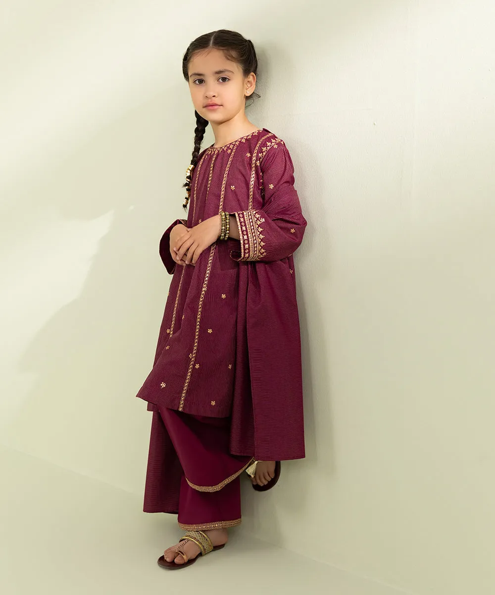 3 Piece - Embroidered Zari Lawn Suit