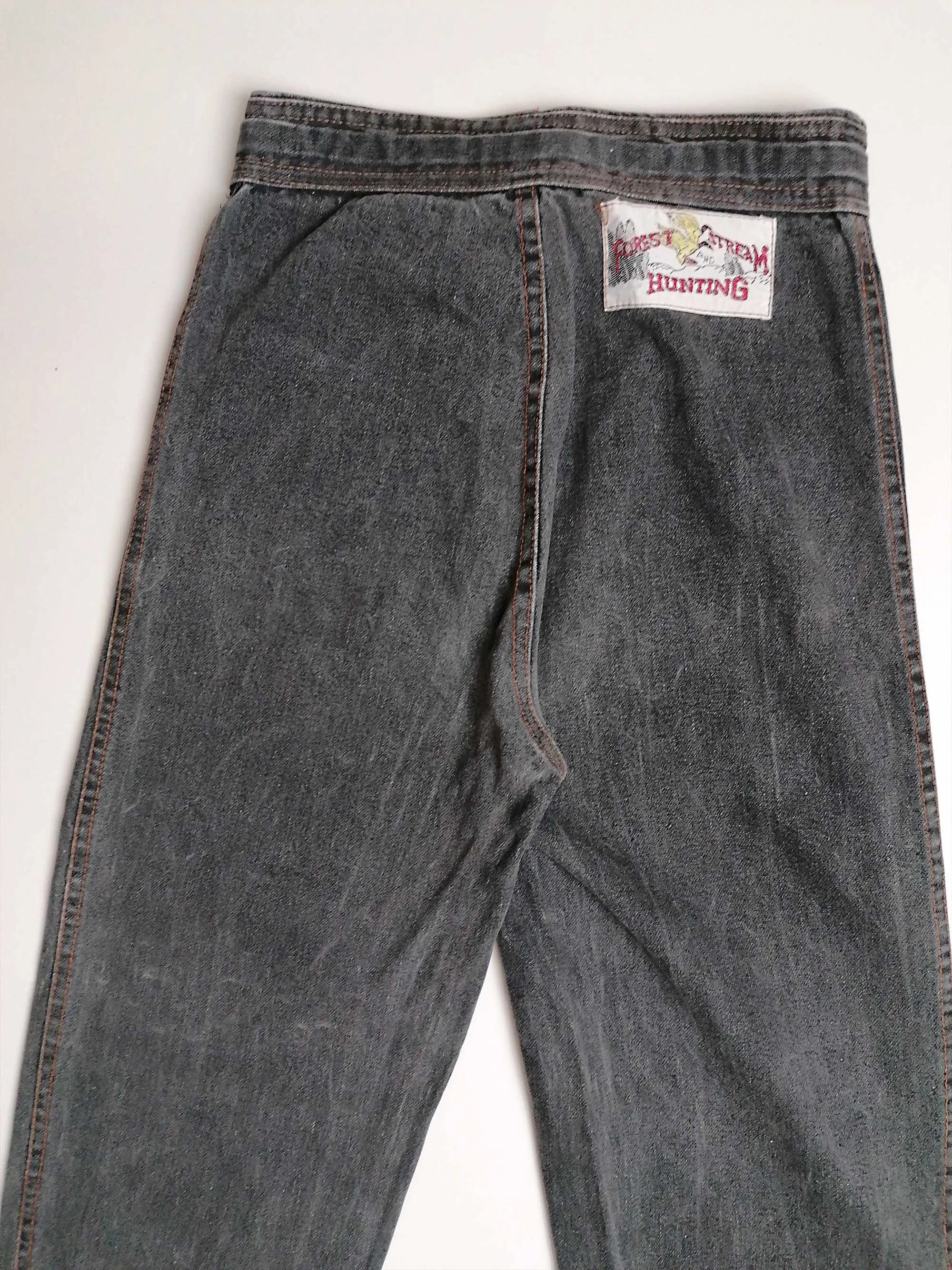 90's High Waist Jeans Charcoal - size XS