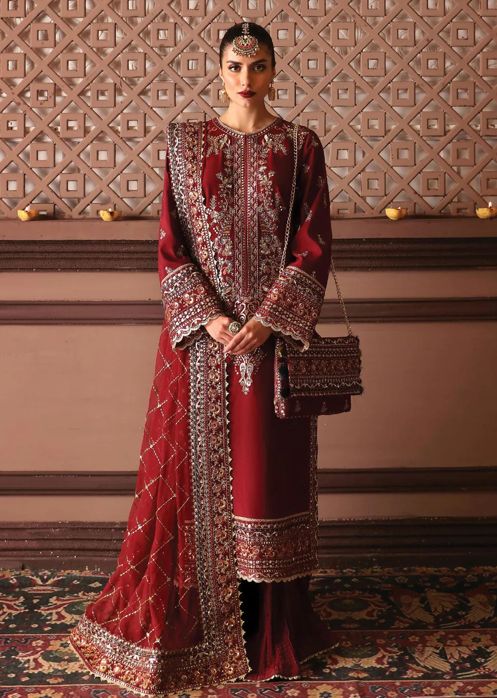 AFZ-595 - Naaz - Unstitched - Divani Silk Edit by Afrozeh 2024