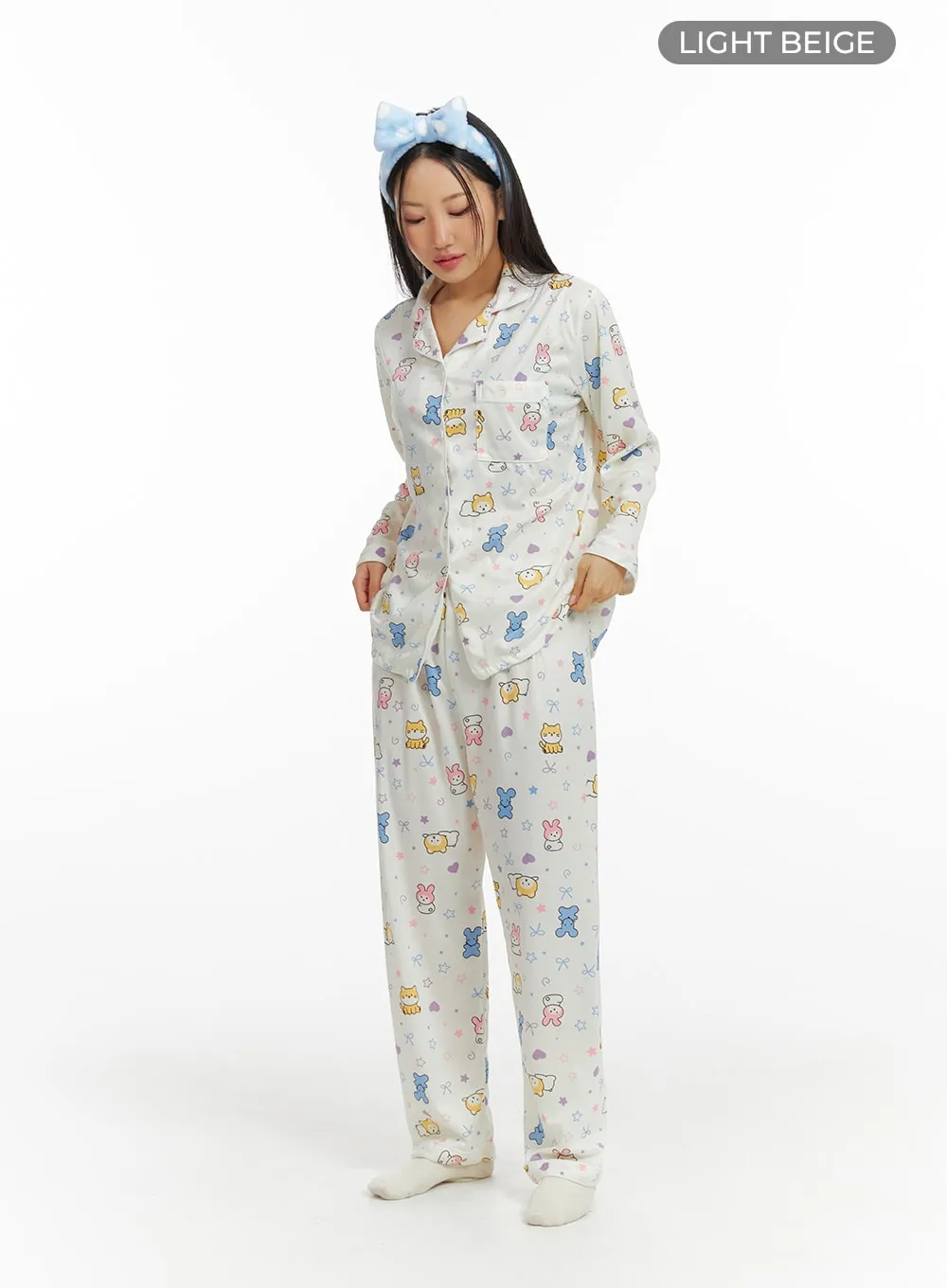 Animal Graphic Pajama Set IF421