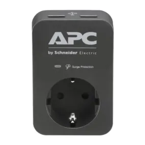 APC Life Is On Essential SurgeArrest PME1WU2B-GR 1Port   2USB Power Plug 230V