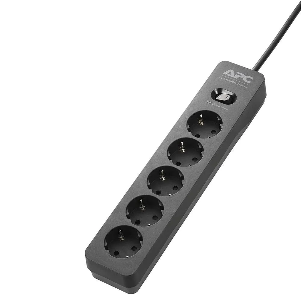 APC Life Is On Essential SurgeArrest PME5B-GR 5Port Power Strip 230V 1.5m