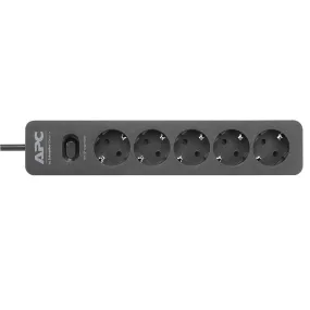 APC Life Is On Essential SurgeArrest PME5B-GR 5Port Power Strip 230V 1.5m