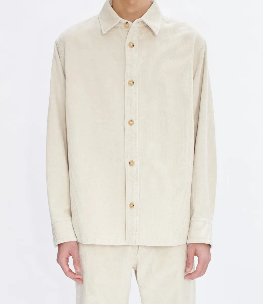 APC Overshirt Bobby logo ECRU