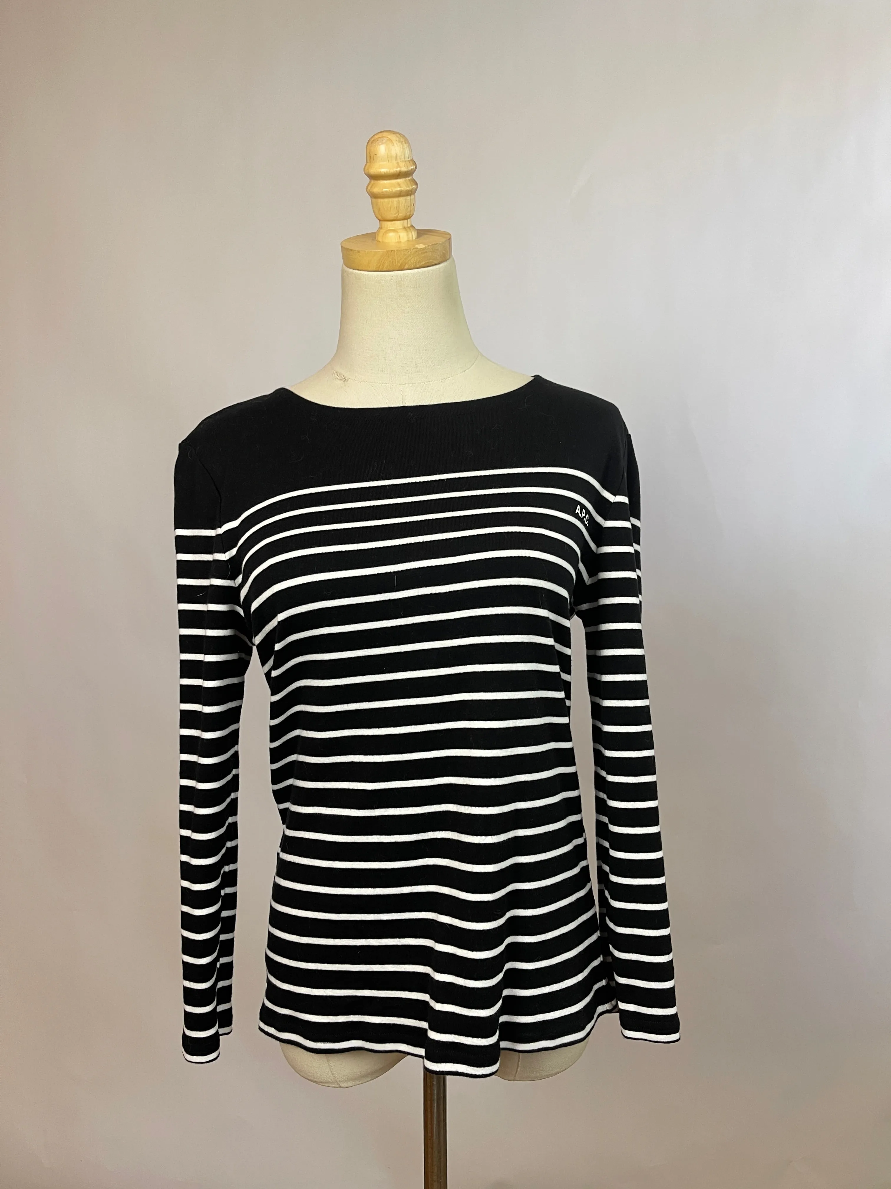 APC Striped Logo Longsleeve Tee (XL)