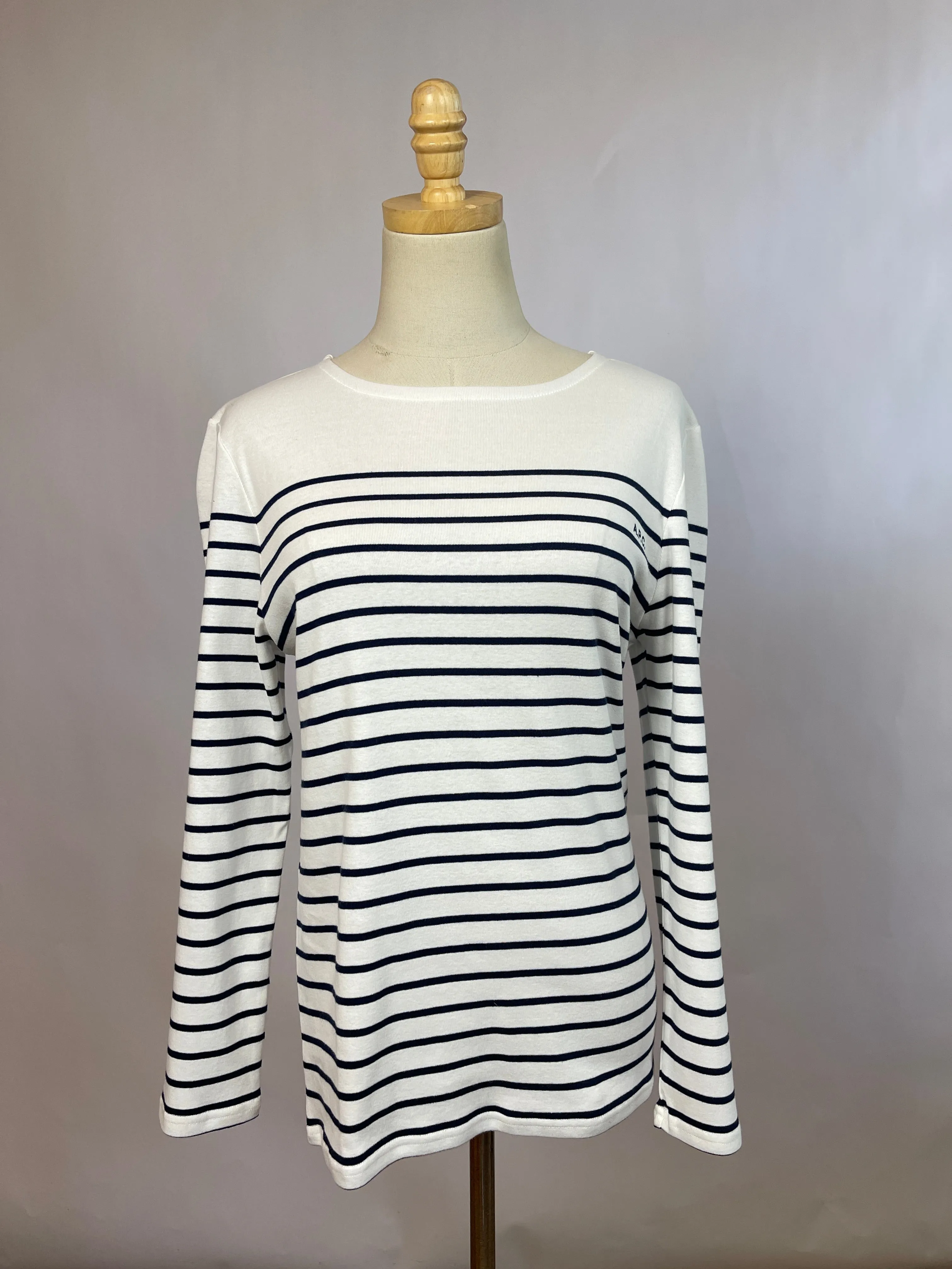 APC Striped Logo Longsleeve Tee (XL)