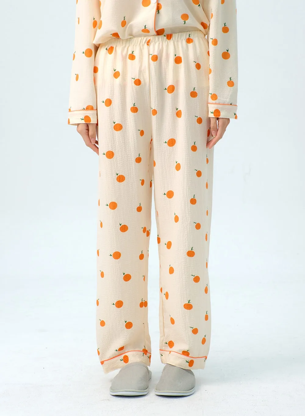 Apricot Pattern Pajama Set IG313