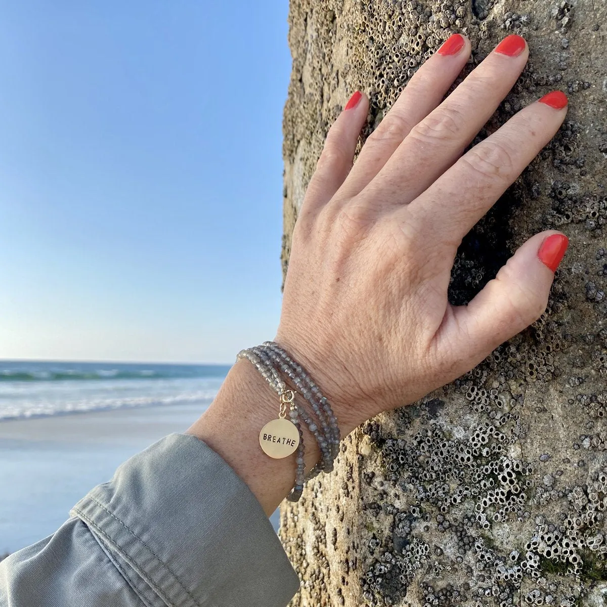 BREATHE Wrap Bracelet with Labradorite to bring amazing Changes in Your Life