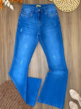 Calça Jeans Flare Puídos 7519/1005A