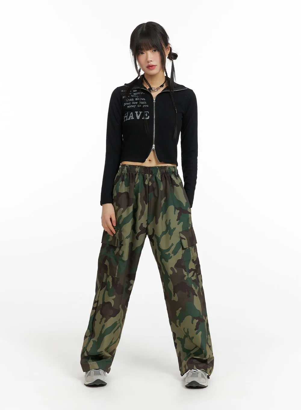 Camo Cargo Baggy Pants (UNISEX) CF423