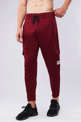 Cargo Jogger Pants - Maroon