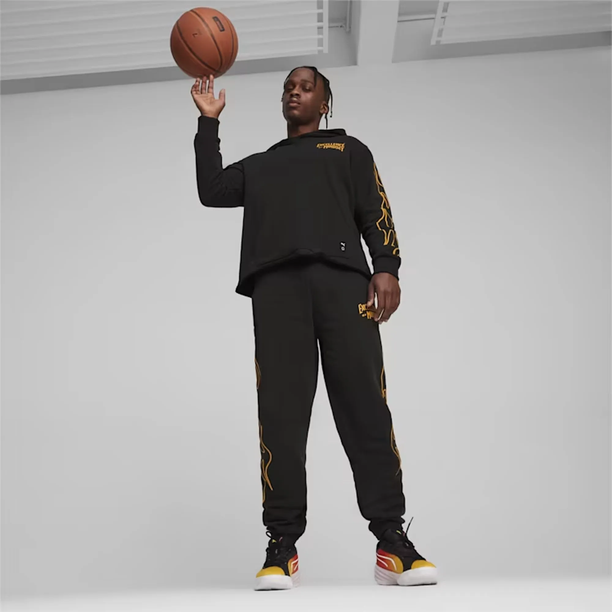 CAUTION BASKETBALL TRACK PANTS 'BLACK'