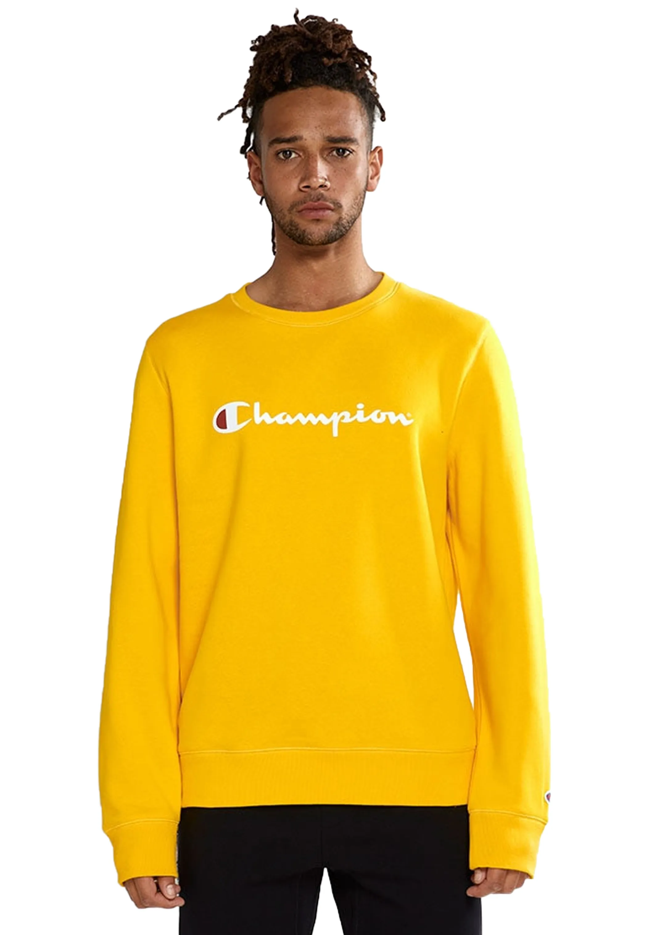 Champion Mens Script Crew <br> AY77N PFJ