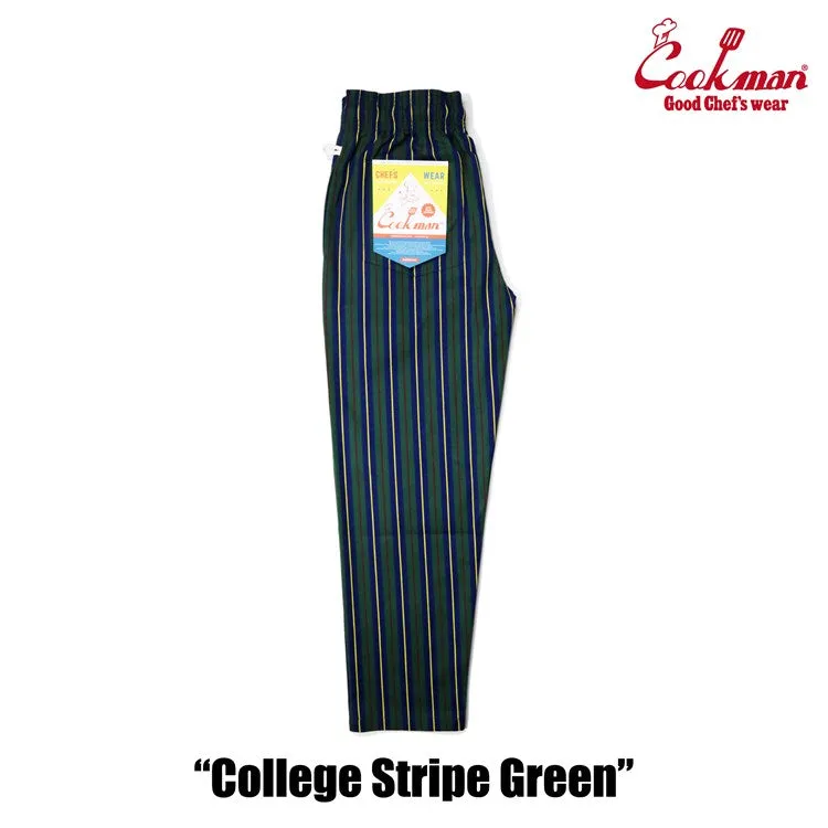 Cookman Chef Pants - College Stripe Green