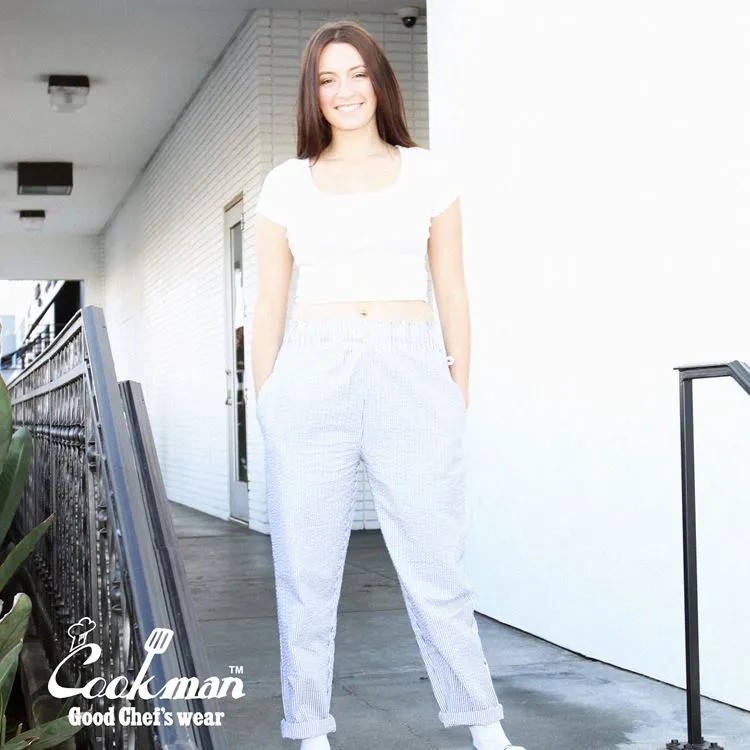 Cookman Chef Pants - Seersucker Stripe