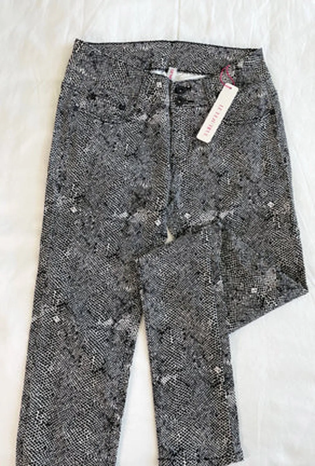 DANNI - SNAKE PRINT LOW RISE JEANS