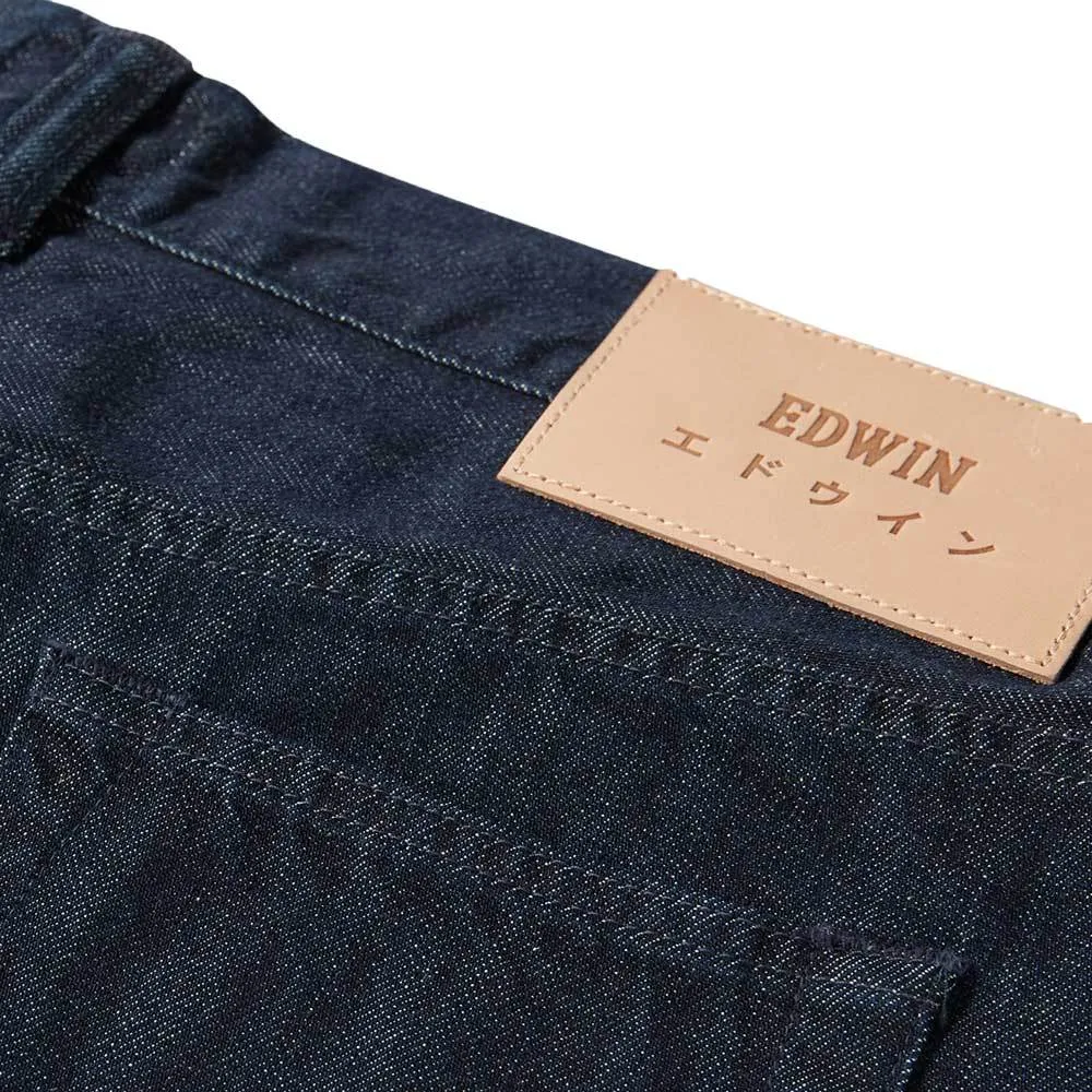 Edwin ED-80 Slim Tapered Jeans Kingston Blue Denim - Rinsed