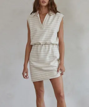 Erie Soft Stripe Dress - Natural