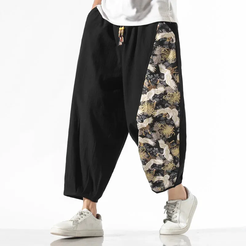 Flower Crane Pants