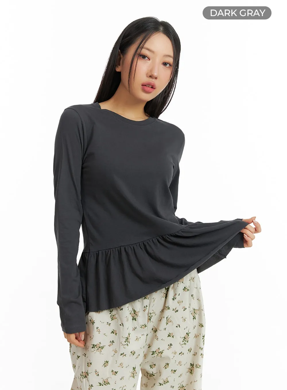 Frill Long Sleeve Top IM404