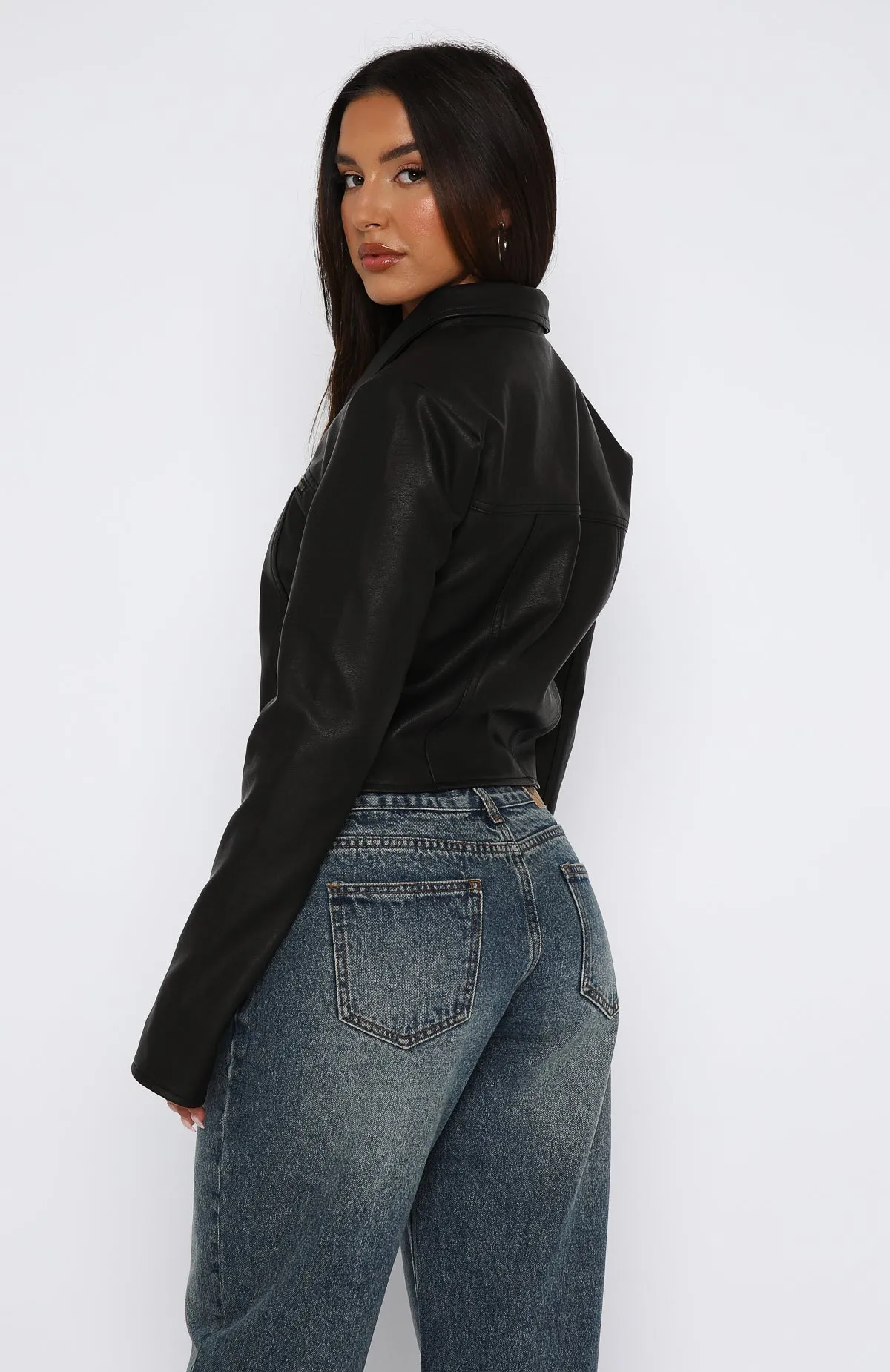 Get Low PU Jacket Black