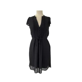 H&M Black Cap-sleeves Knee-length Dress | Gently Used |