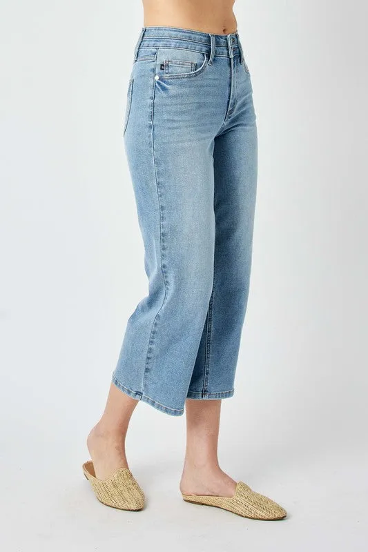 HW Double WB Crop Wide Jeans