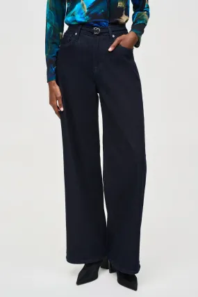 Joseph Ribkoff High Rise Wide Leg Denim Pants - Style 243913