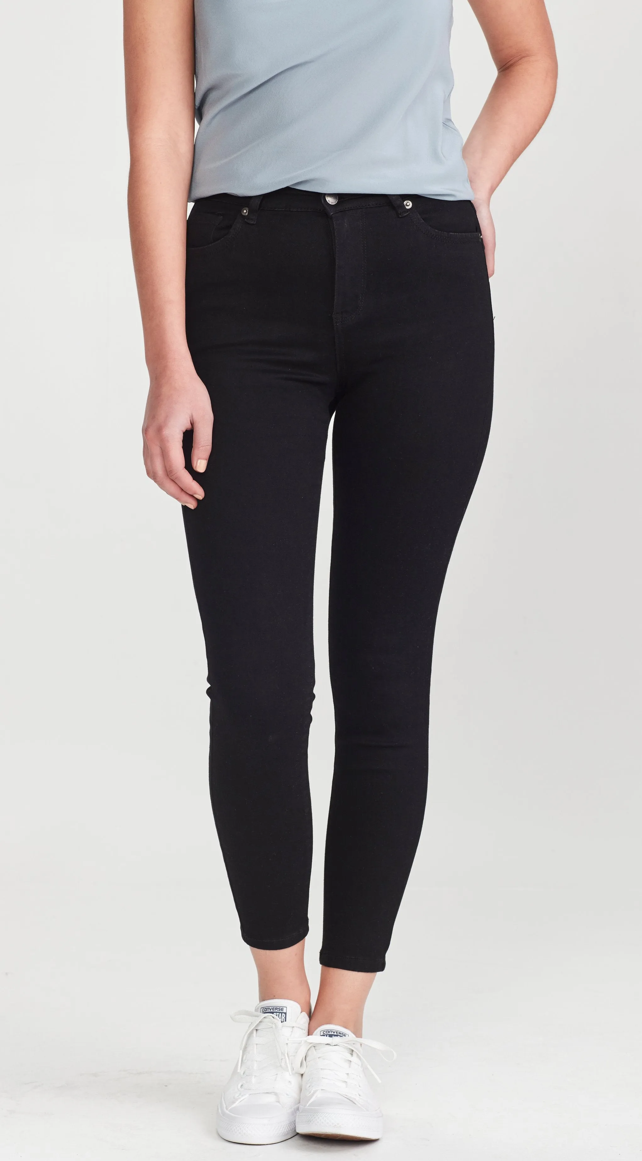 Junkfood Jeans Slip Ankle Grazer Jean - Black