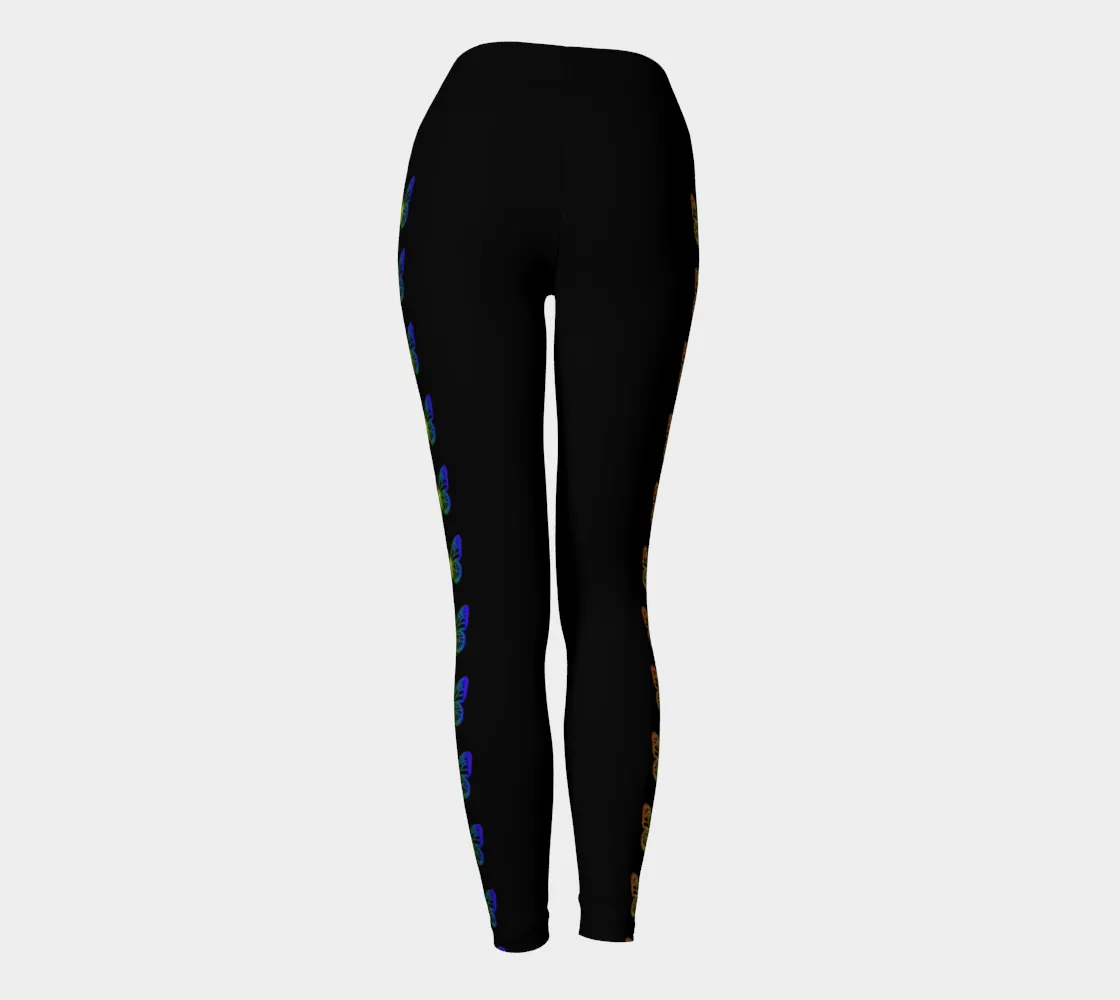 Kaleidoscope of Butterflies Yoga Legging