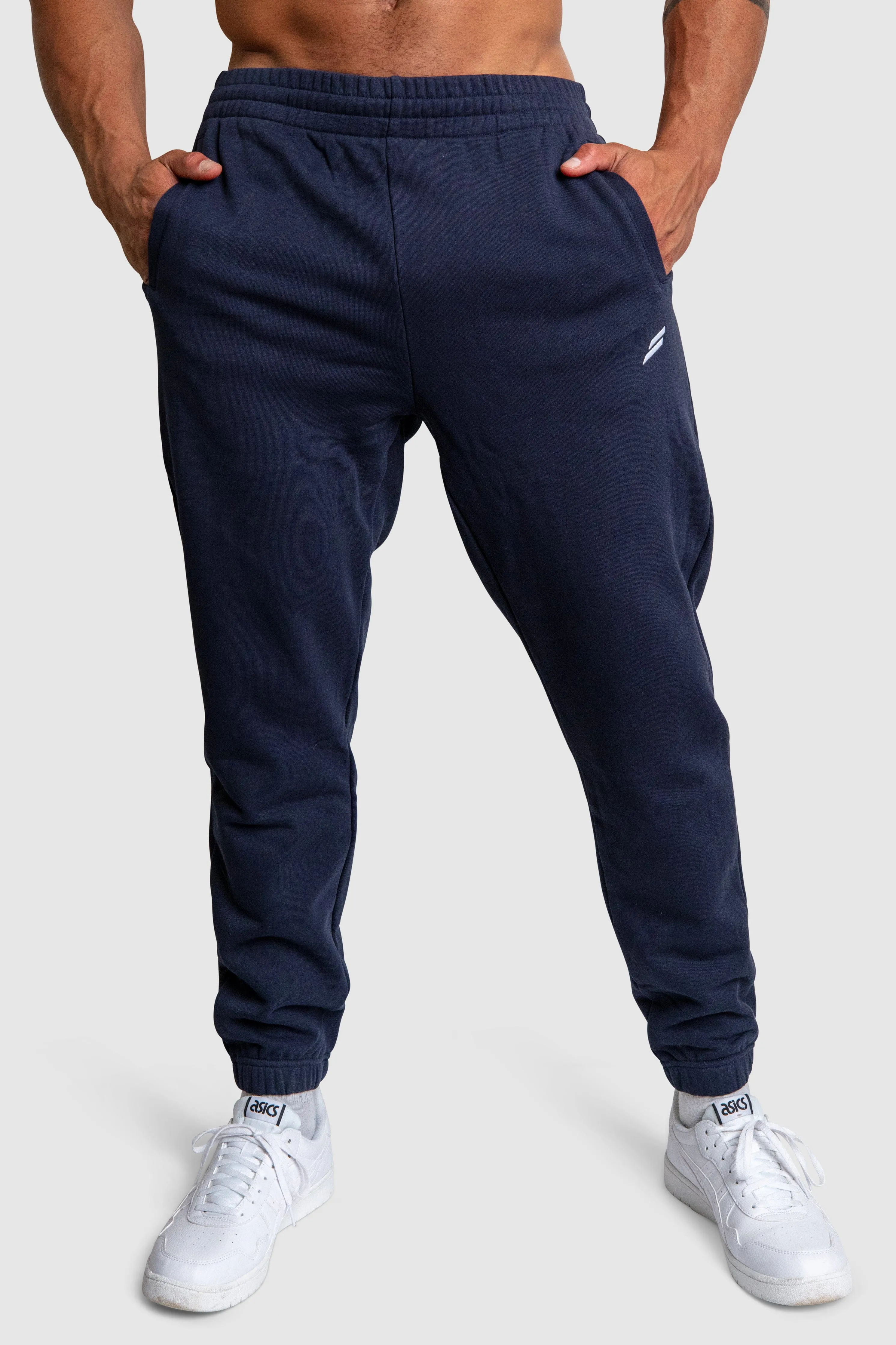 Mark Relaxed Track Pants - Navy