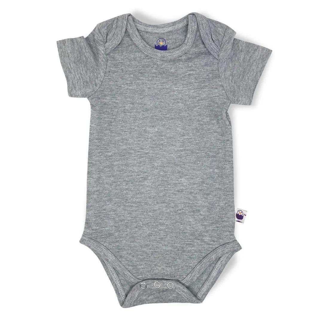 Newborn Baby Onesie Grey/Ash Color | 100% Premium Cotton Bodysuit