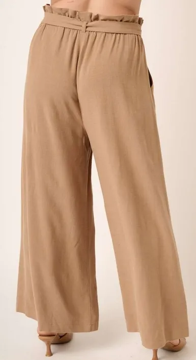 Noah Wide Leg Pants in Mocha