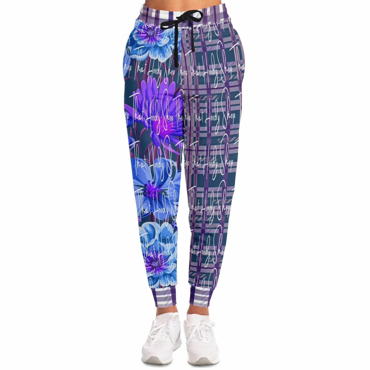 Norma Jean Purple Floral Fleece Joggers