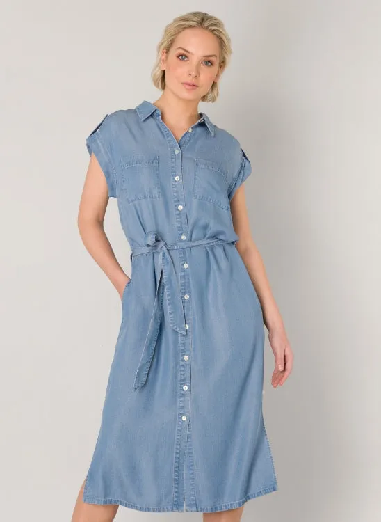 NOW 50% OFF: Yest Clothing Irem Dress in Light Denim