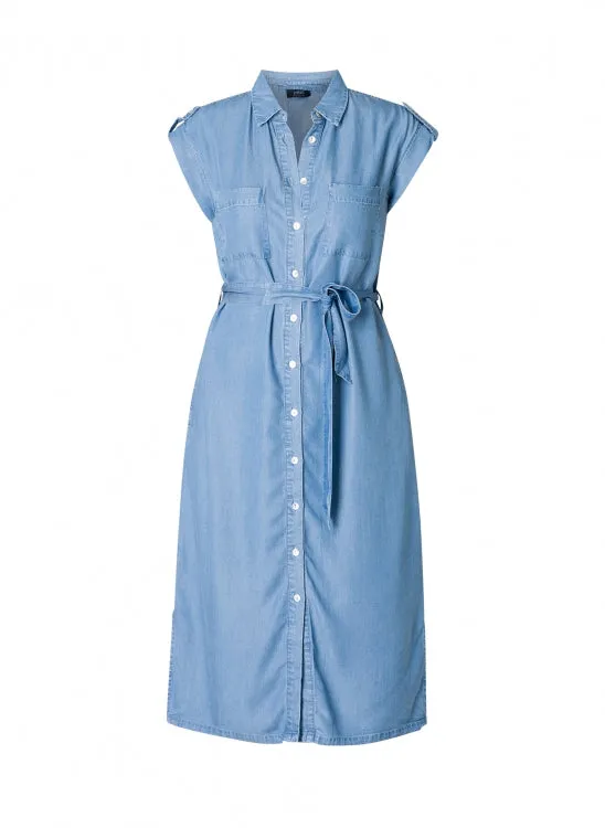 NOW 50% OFF: Yest Clothing Irem Dress in Light Denim