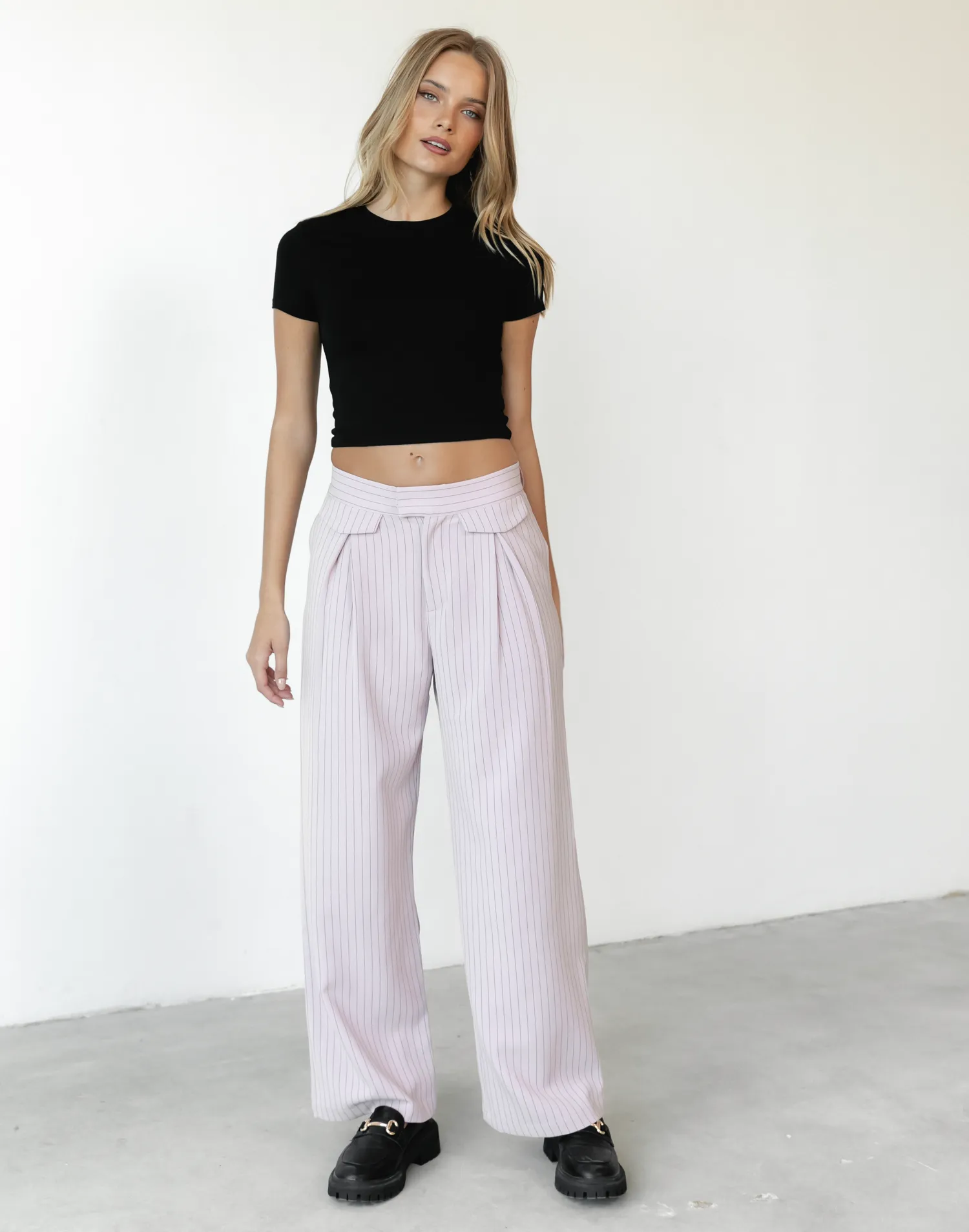 NYC Pant (Pink Pinstripe) -By Lioness