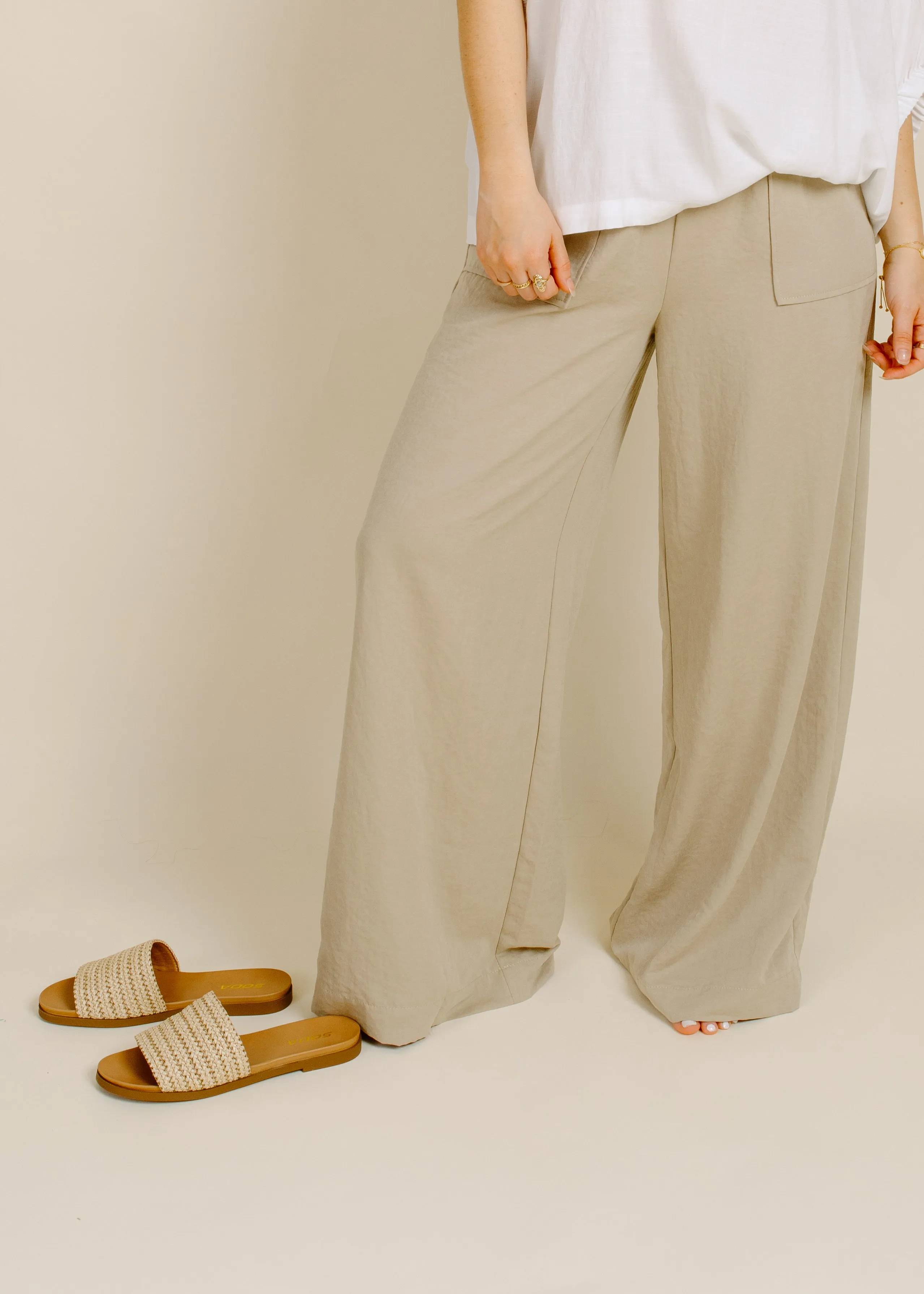 On The Shore Pants - Taupe