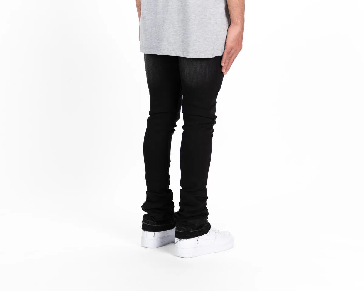 Pheelings NOW OR NEVER FLARE STACK DENIM (BLACK)