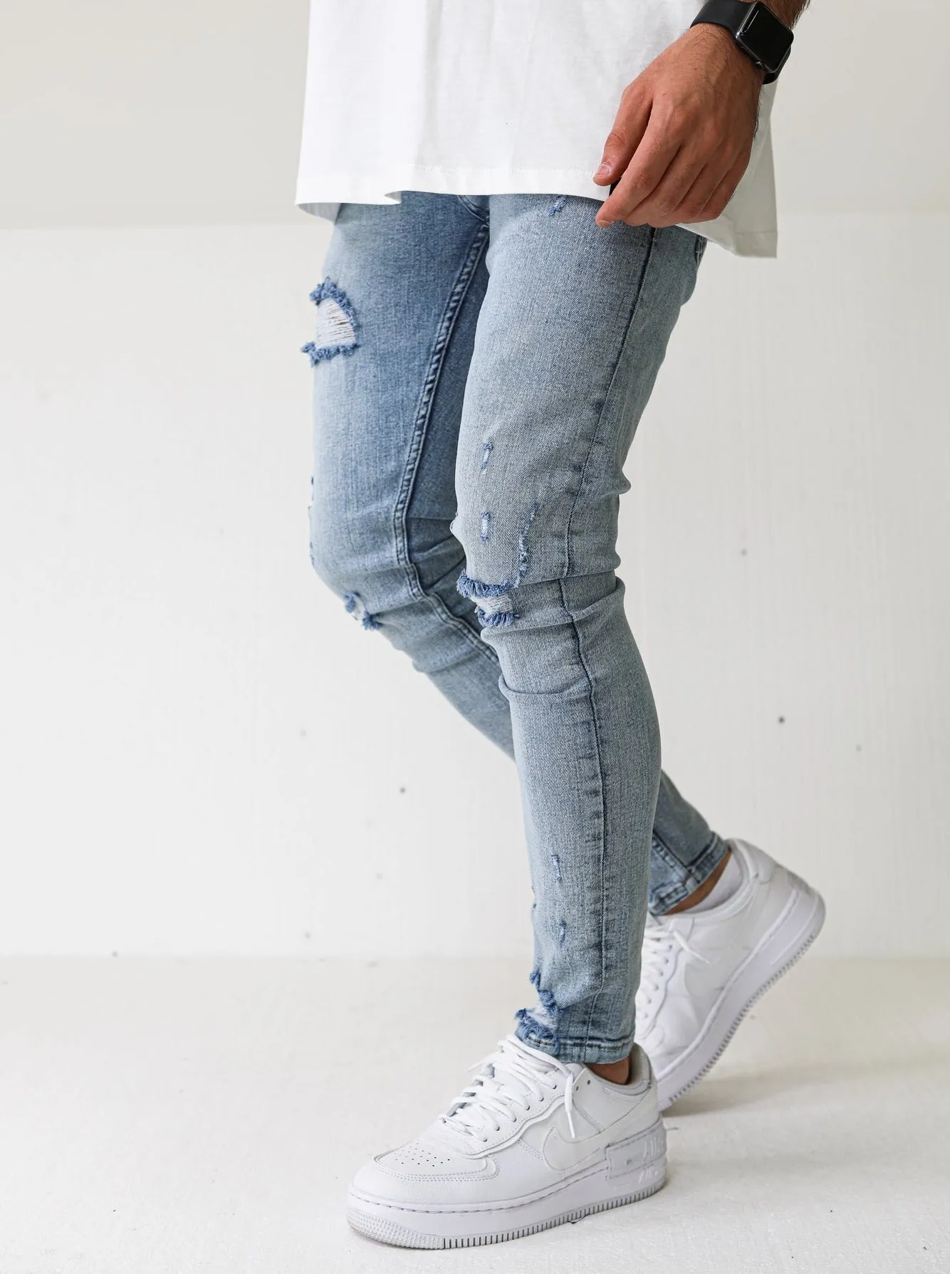 Premium 4x Stretch Vintage Blue Jeans