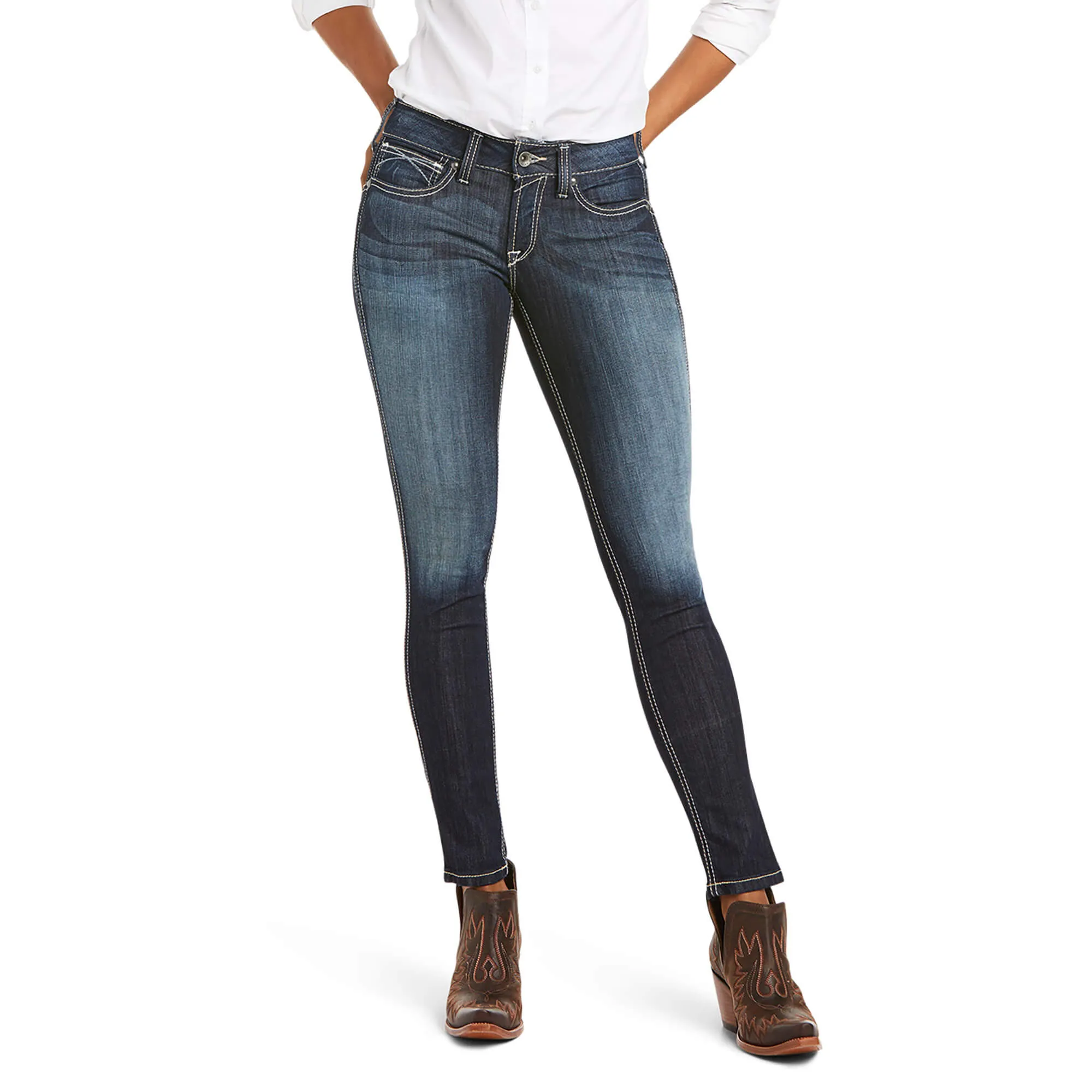 R.E.A.L. Ladies Mid Rise Skinny Ella