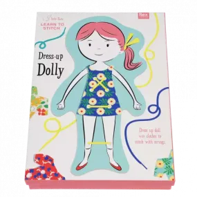 Rex of London Cardboard Learn To Stitch Dress-Up Dolly Kit