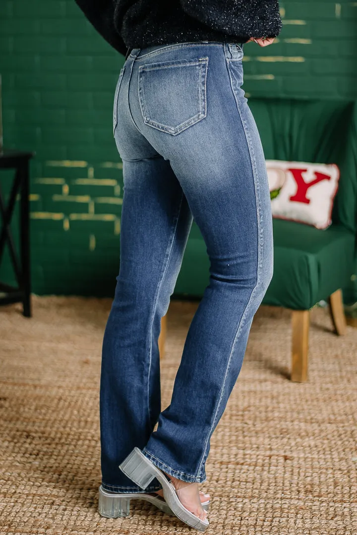 Slim Boot High Waist Denim Jeans