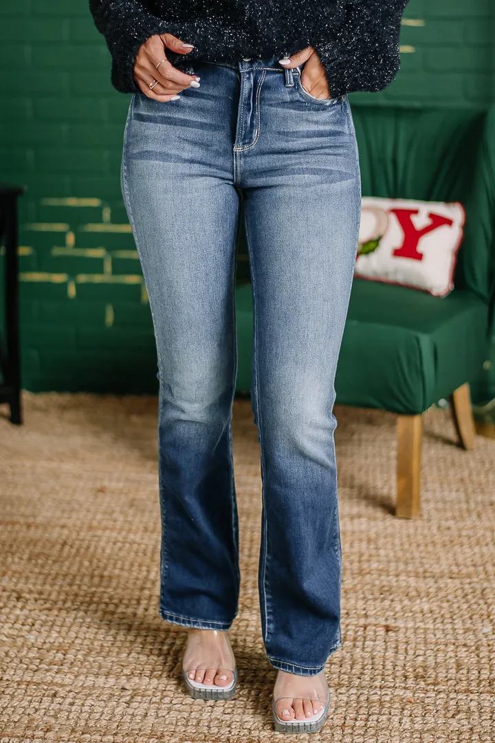 Slim Boot High Waist Denim Jeans