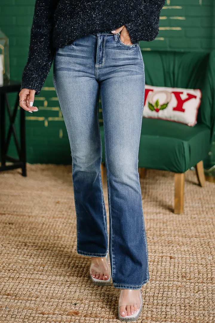 Slim Boot High Waist Denim Jeans