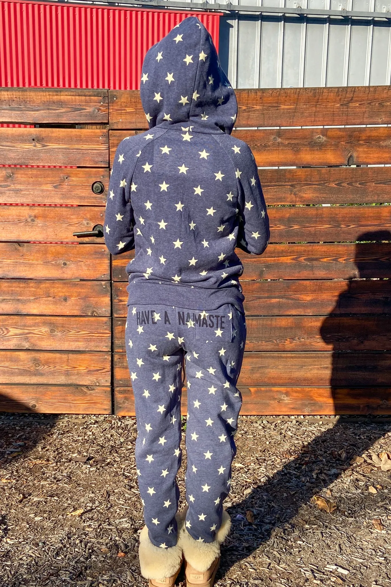 Star Fleece Jogger with Diamond Crystal Logo