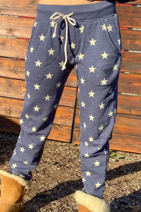 Star Fleece Jogger with Diamond Crystal Logo