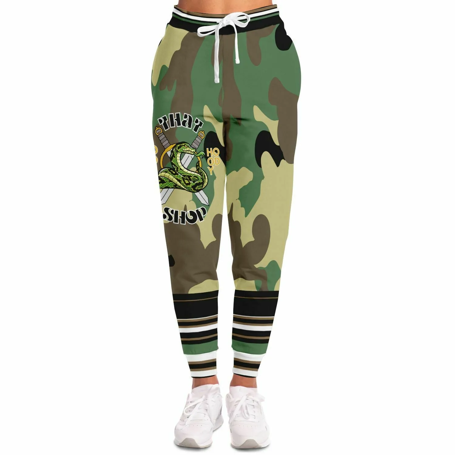 THS Snake Bite Fleece Joggers in Green Camo