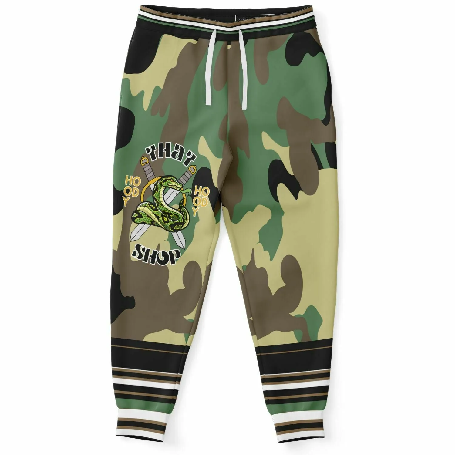 THS Snake Bite Fleece Joggers in Green Camo